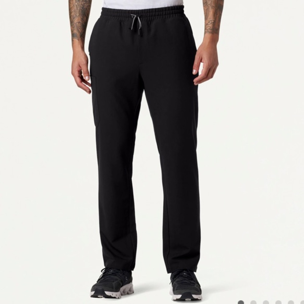 NEW - JAANUU Rhodes 7-Pocket Straight Scrub Black Pants | M/S